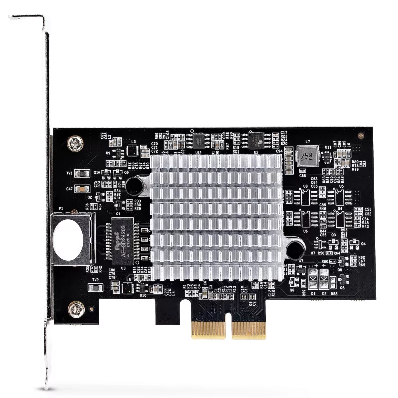 StarTech.com 1-Port 10Gbps PCIe-Netzwerkadapterkarte, Netzwerkkarte für PC/Server, Sechs-Geschwindigkeits-PCIe-Ethernetkarte mit Jumbo-Frame-Unterstützung, NIC/LAN-Schnittstellenkarte, 10GBASE-T und NBASE-T