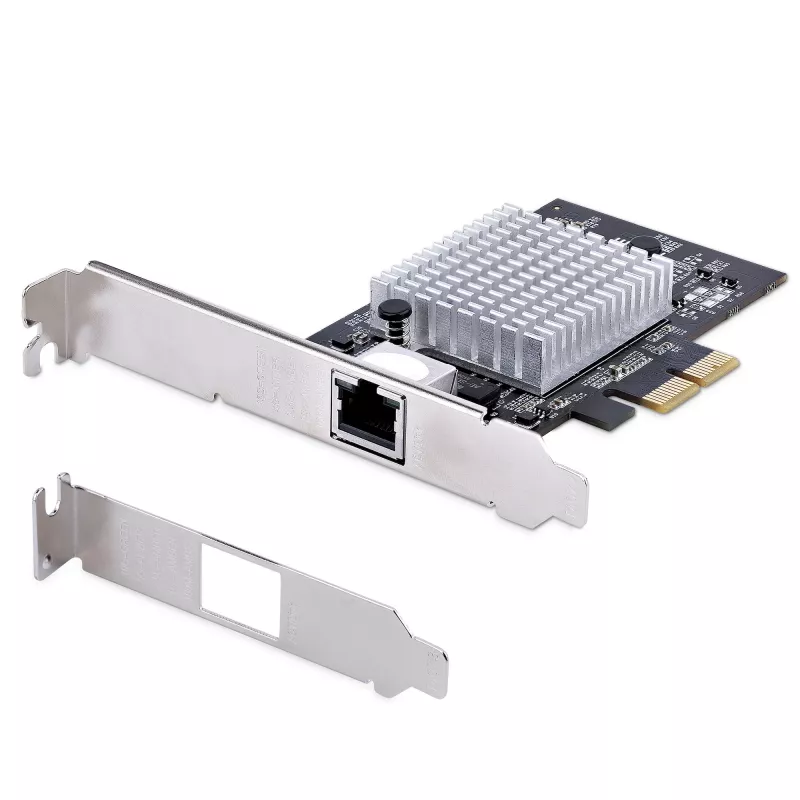 StarTech.com 1-Port 10Gbps PCIe-Netzwerkadapterkarte, Netzwerkkarte für PC/Server, Sechs-Geschwindigkeits-PCIe-Ethernetkarte mit Jumbo-Frame-Unterstützung, NIC/LAN-Schnittstellenkarte, 10GBASE-T und NBASE-T