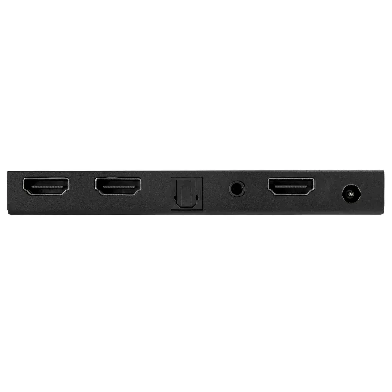 StarTech.com 2-Port HDMI-Splitter (1x2) – 4K 60Hz UHD HDMI 2.0 Audio-Video-Splitter mit Scaler und Audio-Extractor (3,5 mm/SPDIF) – Dual HDMI-Splitter (1-Eingang 2-Ausgang) – EDID-Kopie – TV/Projektor