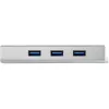 StarTech.com 3-Port tragbarer USB 3.0 Hub mit Gigabit-Ethernet - integriertes Kabel~3-Port tragbarer USB 3.0 Hub mit Gigabit-Ethernet - 5 Gbit/s - integriertes Kabel