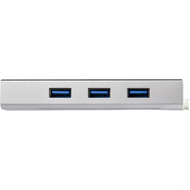 StarTech.com 3-Port tragbarer USB 3.0 Hub mit Gigabit-Ethernet - integriertes Kabel~3-Port tragbarer USB 3.0 Hub mit Gigabit-Ethernet - 5 Gbit/s - integriertes Kabel