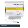 StarTech.com 3-Port tragbarer USB 3.0 Hub mit Gigabit-Ethernet - integriertes Kabel~3-Port tragbarer USB 3.0 Hub mit Gigabit-Ethernet - 5 Gbit/s - integriertes Kabel