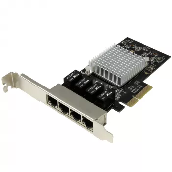 StarTech.com 4-Port-Gigabit-Ethernet-Netzwerkkarte – PCI Express, Intel I350 NIC