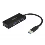 StarTech.com 4-Port USB 3.0 Hub (SuperSpeed 5 Gbit/s) mit Schnellladung – Tragbarer USB 3.1 Gen 1 Typ-A Laptop/Desktop Hub – USB Bus-Power oder selbstbetrieben für hohe Leistung – Mini/Kompakt