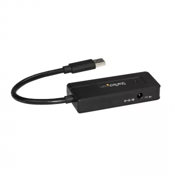 StarTech.com 4-Port USB 3.0 Hub (SuperSpeed 5 Gbit/s) mit Schnellladung – Tragbarer USB 3.1 Gen 1 Typ-A Laptop/Desktop Hub – USB Bus-Power oder selbstbetrieben für hohe Leistung – Mini/Kompakt