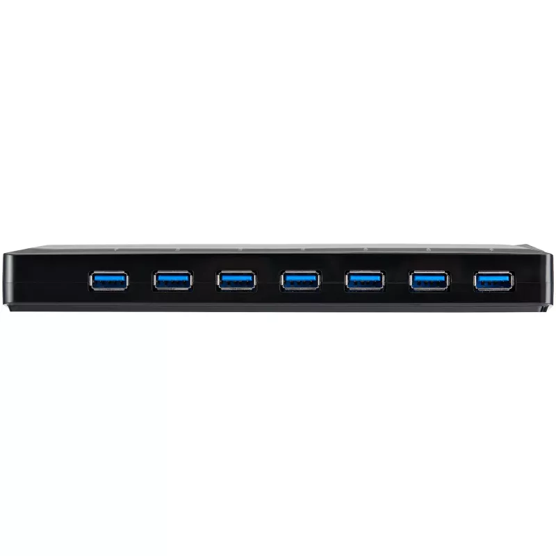StarTech.com 7-Port USB 3.0 Hub plus Dedicated Charging Ports - 2 x 2.4A Ports~7-Port USB 3.0 Hub (5Gbps) plus Dedicated Charging Ports - 2 x 2.4A Ports