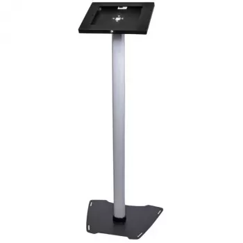 StarTech.com Sicherer Tablet-Bodenständer - Diebstahlsicher, Schwarz, Silber, Tablet, Multimediaständer, Aluminium, Kunststoff, Stahl, 1,5 kg, 24,6 cm (9,7 Zoll)