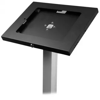 StarTech.com Sicherer Tablet-Bodenständer - Diebstahlsicher, Schwarz, Silber, Tablet, Multimediaständer, Aluminium, Kunststoff, Stahl, 1,5 kg, 24,6 cm (9,7 Zoll)