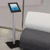 StarTech.com Sicherer Tablet-Bodenständer - Diebstahlsicher, Schwarz, Silber, Tablet, Multimediaständer, Aluminium, Kunststoff, Stahl, 1,5 kg, 24,6 cm (9,7 Zoll)