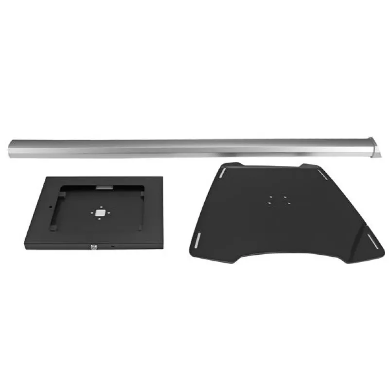StarTech.com Sicherer Tablet-Bodenständer - Diebstahlsicher, Schwarz, Silber, Tablet, Multimediaständer, Aluminium, Kunststoff, Stahl, 1,5 kg, 24,6 cm (9,7 Zoll)