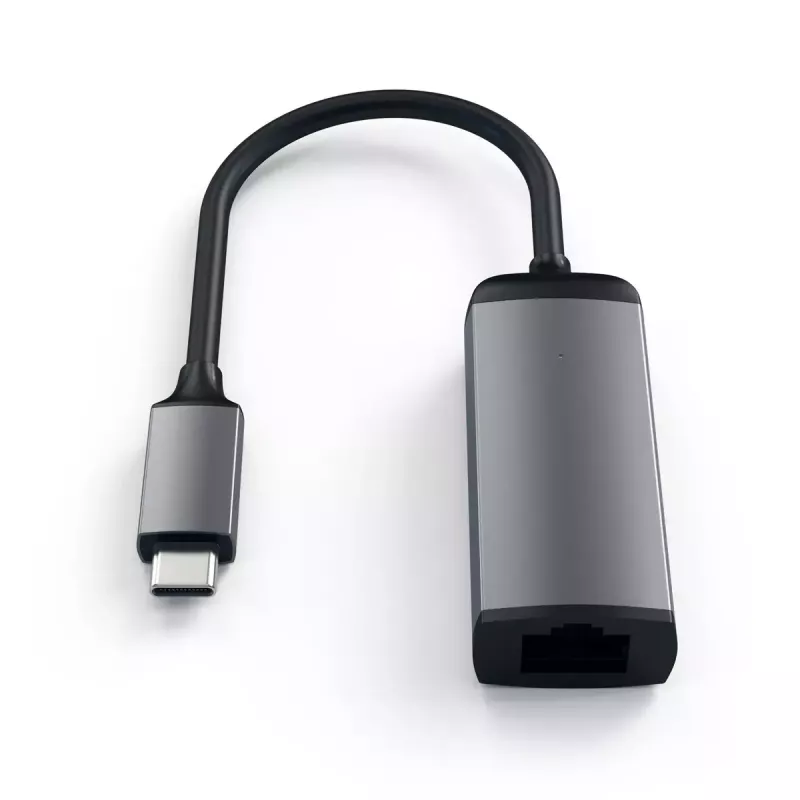 Schnittstellenadapter Satechi ST-TCENM – grau, 23,1 × 62,9 × 13,9 mm, 1 Stück, kompatibel mit Windows/Chrome OS/macOS