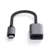 USB-Kabel Satechi ST-UCATCM USB-C auf USB-A, USB 3.2 Gen 1 (5 Gbit/s), Grau