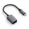 USB-Kabel Satechi ST-UCATCM USB-C auf USB-A, USB 3.2 Gen 1 (5 Gbit/s), Grau