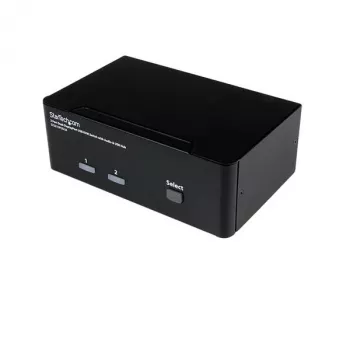 StarTech.com 2-Port Dual DisplayPort USB KVM-Switch mit Audio & USB 2.0 Hub