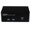 StarTech.com 2-Port Dual DisplayPort USB KVM-Switch mit Audio & USB 2.0 Hub