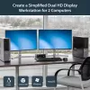 StarTech.com 2-Port Dual DisplayPort USB KVM-Switch mit Audio & USB 2.0 Hub