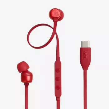 JBL Tune 310C Headset Kabelgebunden In-Ear Anrufe/Musik USB Typ-C Rot
