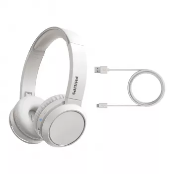 Philips 4000 series TAH4205WT/00 Kopfhörer/Headset Kabellos Kopfband Anrufe/Musik USB Typ-C Bluetooth Weiß