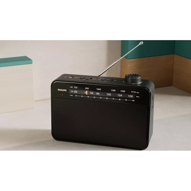 Tragbares Radio Philips TAR2509/10 Analog AM FM Schwarz