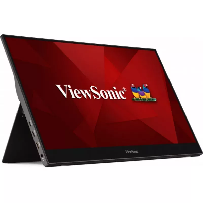 Viewsonic TD1655 Computermonitor 39,6 cm (15,6 Zoll) 1920 x 1080 Pixel Full HD LED Touchscreen Mehrbenutzer Schwarz, Silber
