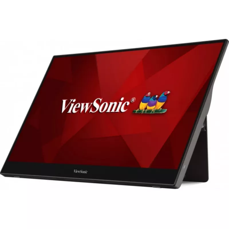Viewsonic TD1655 Computermonitor 39,6 cm (15,6 Zoll) 1920 x 1080 Pixel Full HD LED Touchscreen Mehrbenutzer Schwarz, Silber