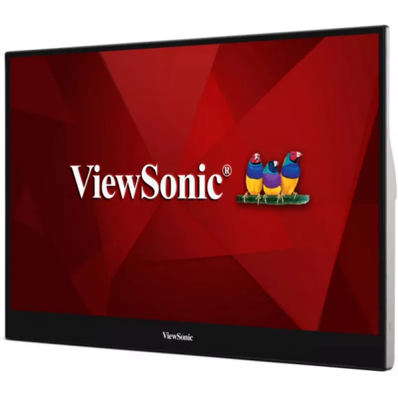 Viewsonic TD1655 Computermonitor 39,6 cm (15,6 Zoll) 1920 x 1080 Pixel Full HD LED Touchscreen Mehrbenutzer Schwarz, Silber