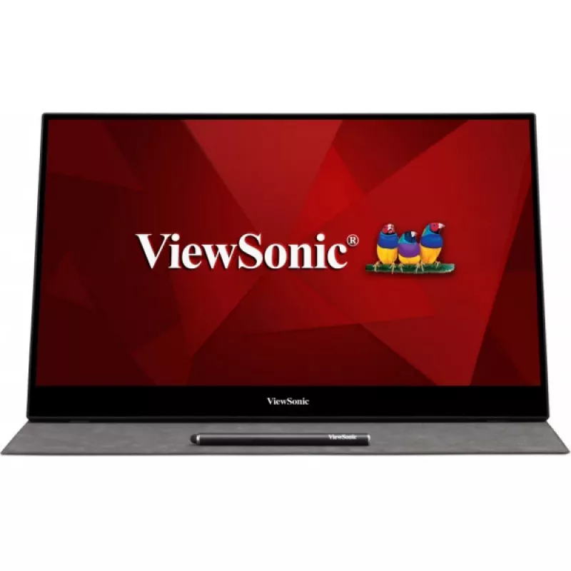 Viewsonic TD1655 Computermonitor 39,6 cm (15,6 Zoll) 1920 x 1080 Pixel Full HD LED Touchscreen Mehrbenutzer Schwarz, Silber
