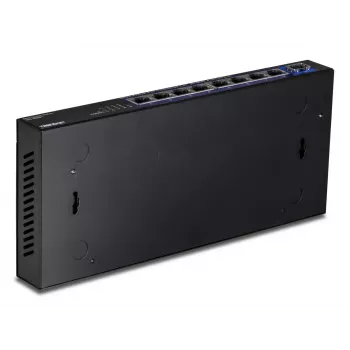 Unmanaged Netzwerk-Switch TRENDnet TEG-S5091 — 8× 2.5G RJ-45-Ports, 60 Gbit/s, 12V, wandmontierbar