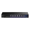 Unmanaged Netzwerk-Switch TRENDnet TEG-S5091 — 8× 2.5G RJ-45-Ports, 60 Gbit/s, 12V, wandmontierbar