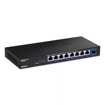 Unmanaged Netzwerk-Switch TRENDnet TEG-S5091 — 8× 2.5G RJ-45-Ports, 60 Gbit/s, 12V, wandmontierbar