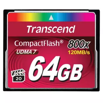 Flash-Speicher Transcend 64 GB CompactFlash 800x TS64GCF800