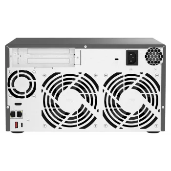 QNAP TVS-h874 NAS Tower Intel® Core™ i7 32 GB DDR4 0 TB QuTS hero Schwarz