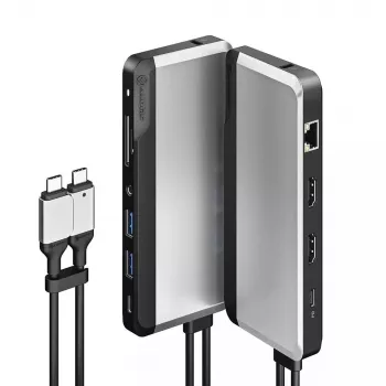 Dockingstation ALOGIC 10-in-1 Dual USB-C Super Dock
