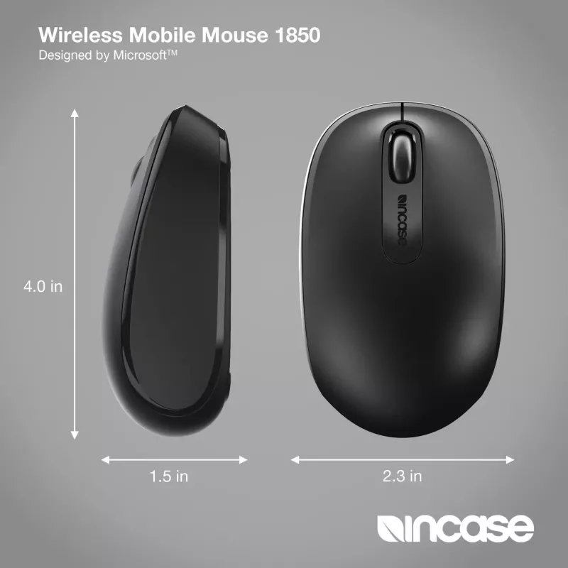 Incase Designed by Microsoft Wireless Mobile 1850 Maus Reise Beidhändig RF Wireless Optisch