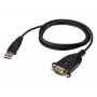 ATEN UC232AF USB Typ-A RS-232 Schwarz 1,2 m Kabel