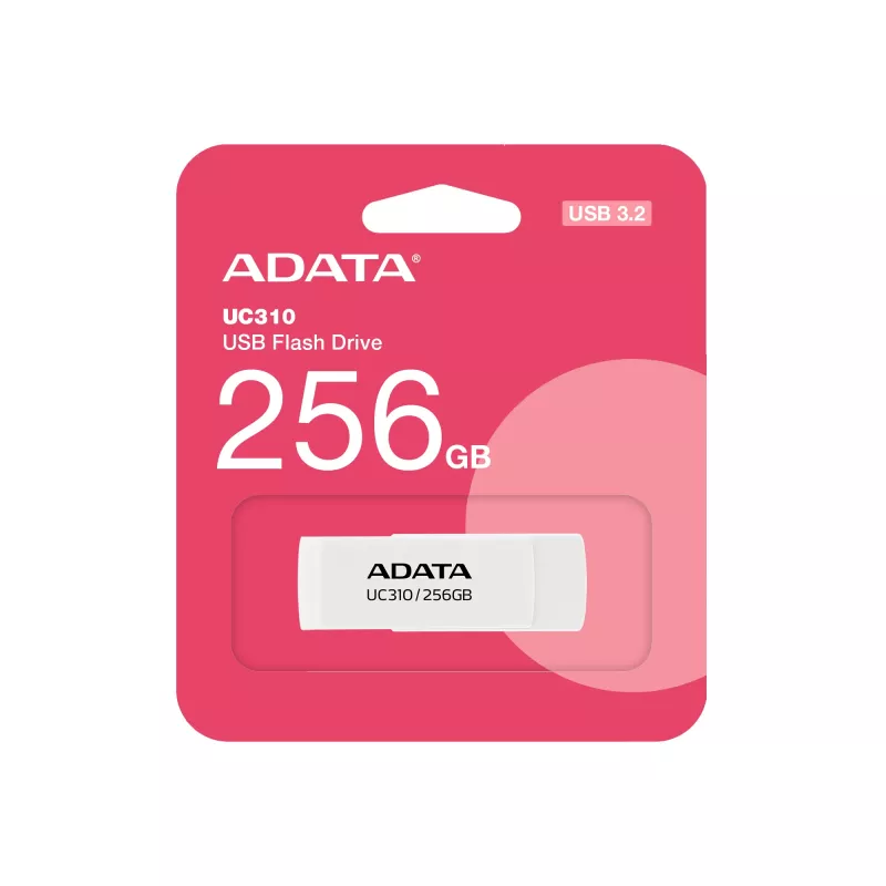 ADATA UC310 USB-Flash-Laufwerk 256 GB USB Typ-A 3.2 Gen 1 (3.1 Gen 1) Weiß