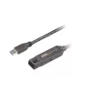 ATEN 15 m USB3.2 Gen1 Verlängerungskabel, 15 m, USB A, USB A, USB 3.2 Gen 1 (3.1 Gen 1), 5 Gbit/s, Schwarz