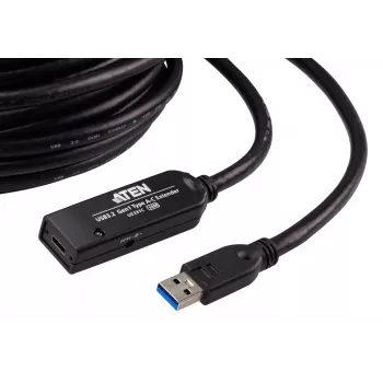 ATEN USB 3.2 Gen1 Verlängerungskabel 10m USB A auf USB C Schwarz