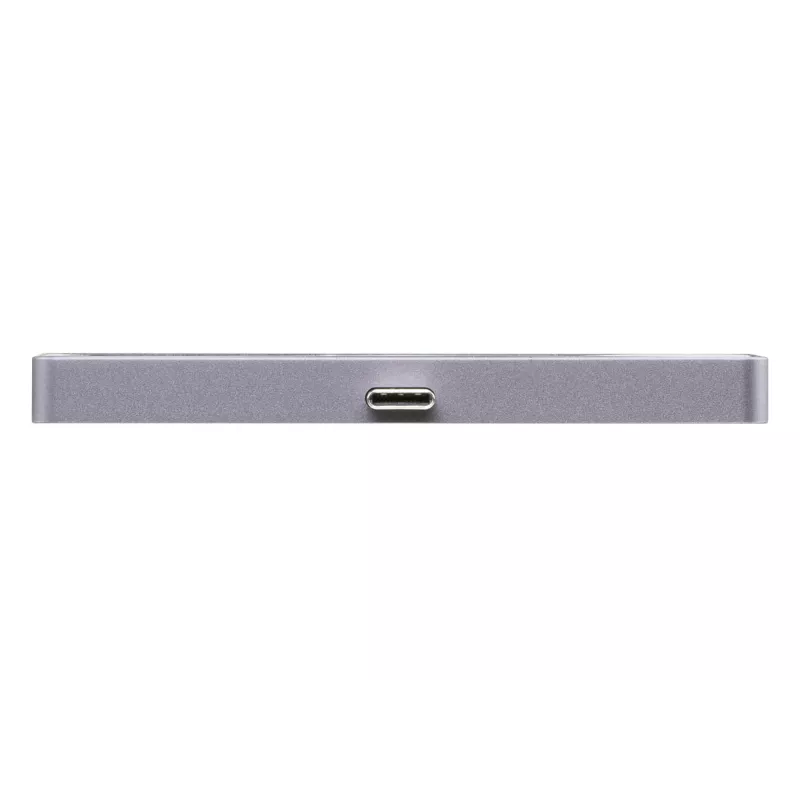 ATEN USB-C Travel Dock mit Stromdurchleitung, Universal, USB Typ-C, Schwarz, Silber