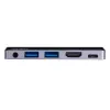 ATEN USB-C Travel Dock mit Stromdurchleitung, Universal, USB Typ-C, Schwarz, Silber