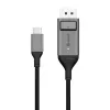 Kabel ALOGIC 2m Ultra USB-C Stecker auf DP Stecker 4K 60Hz LED Weiß