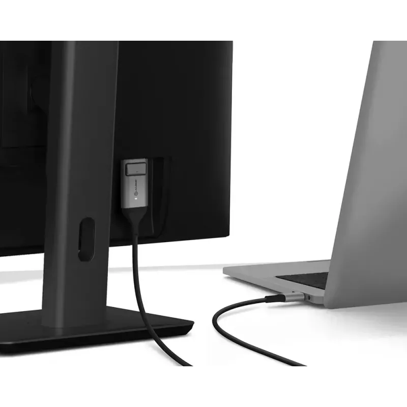 Kabel ALOGIC 2m Ultra USB-C Stecker auf DP Stecker 4K 60Hz LED Weiß