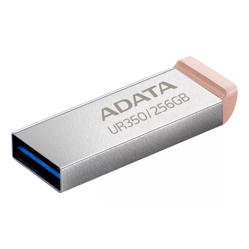 ADATA UR350 USB-Flash-Laufwerk 256 GB USB Typ-A 3.2 Gen 1 (3.1 Gen 1) Braun, Edelstahl