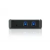 ATEN 2-Port USB 3.0 Peripheriegeräte-Sharing-Switch, 5 Gbit/s, Micro-USB Typ-B, Schwarz, Kunststoff, 0 - 40 °C, -20 - 60 °C