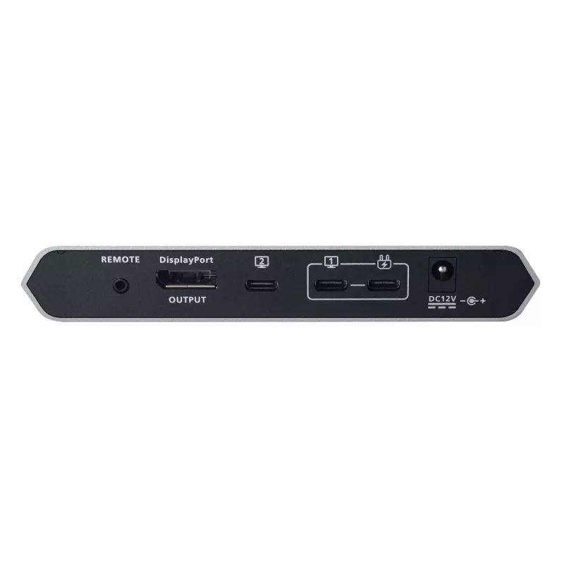ATEN 2-Port 4K DisplayPort USB-C KVM Dock Switch mit Power Pass-through