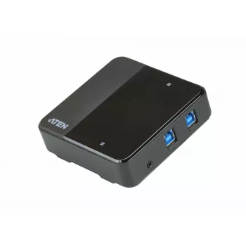 ATEN 2-Port USB-zu-USB-C Sharing Switch, 5000 Gbit/s, Schwarz, Kunststoff, 0 - 40 °C, -20 - 60 °C, 0 - 80%
