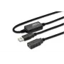 Microconnect USB2.0AAF10A USB-Kabel USB 2.0 10 m USB A Schwarz