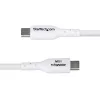 StarTech.com 3m (9.8ft) USB-A zu USB-C Ladekabel, Laden & Synchronisieren, 3A, USB 2.0, TPE-Mantel – Weißes USB-Ladekabel