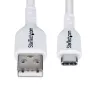 StarTech.com 3m (9.8ft) USB-A zu USB-C Ladekabel, Laden & Synchronisieren, 3A, USB 2.0, TPE-Mantel – Weißes USB-Ladekabel