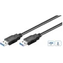 Microconnect USB3.0AA05B USB-Kabel USB 3.2 Gen 1 (3.1 Gen 1) 0,5 m USB A Schwarz